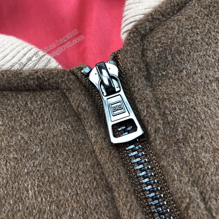 Balenciaga男裝 巴黎世家20新款咖啡棕毛呢外套  ydi3494